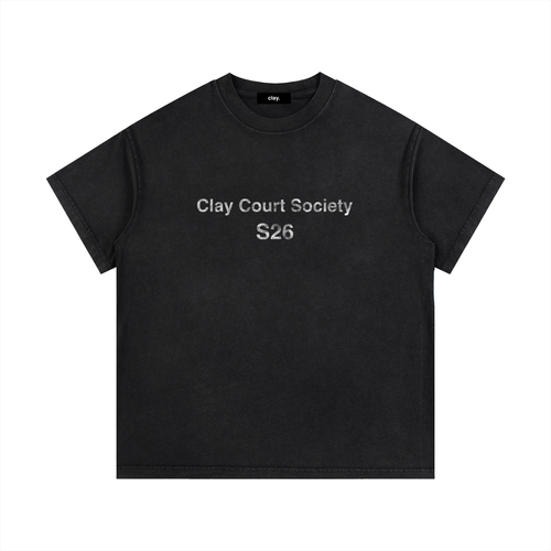 Clay Court Society Washed Tee